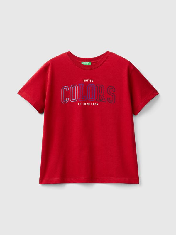 Short sleeve t-shirt in 100% organic cotton Junior Boy