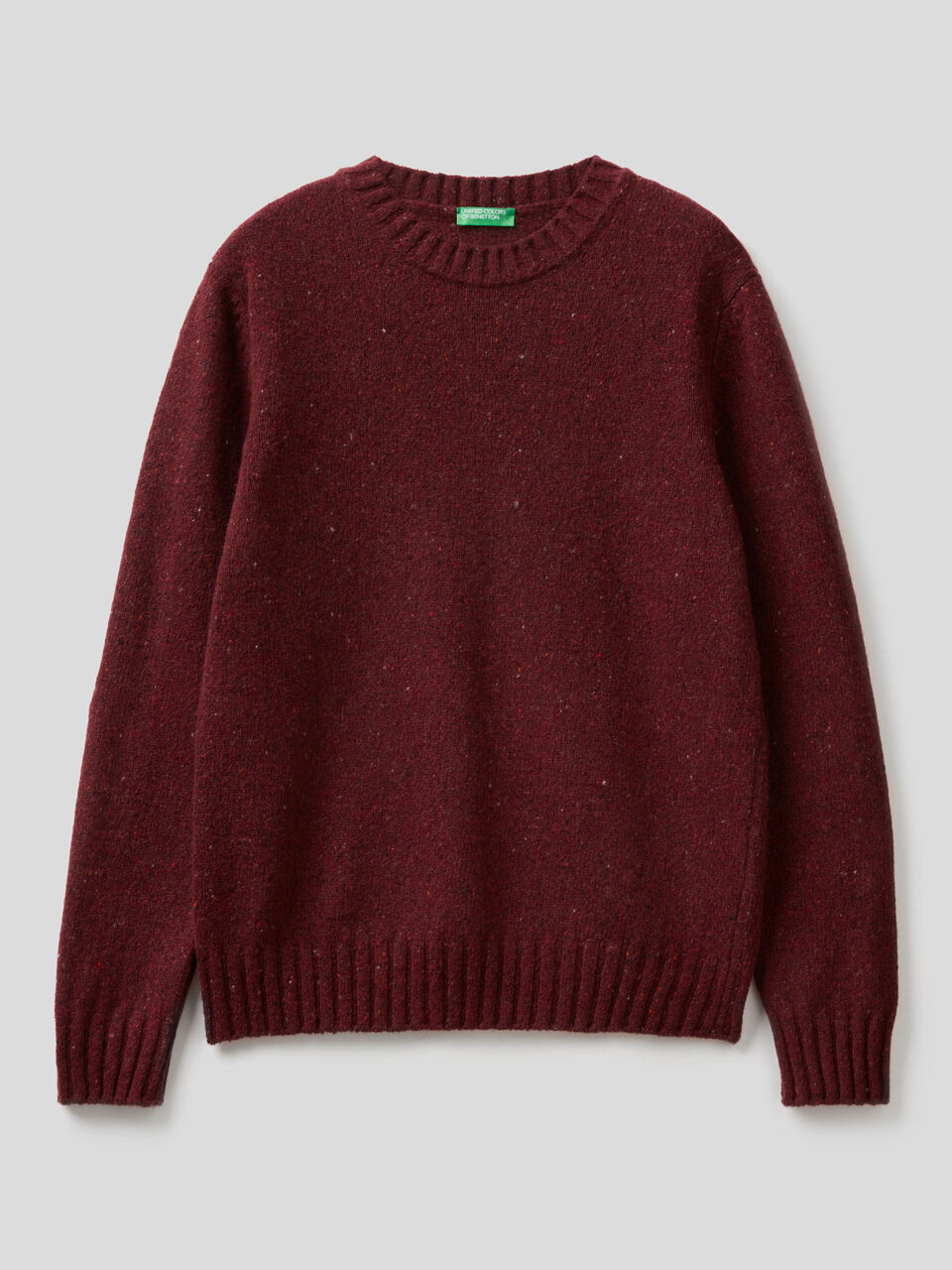 Sweater in wool and viscose blend image number 1