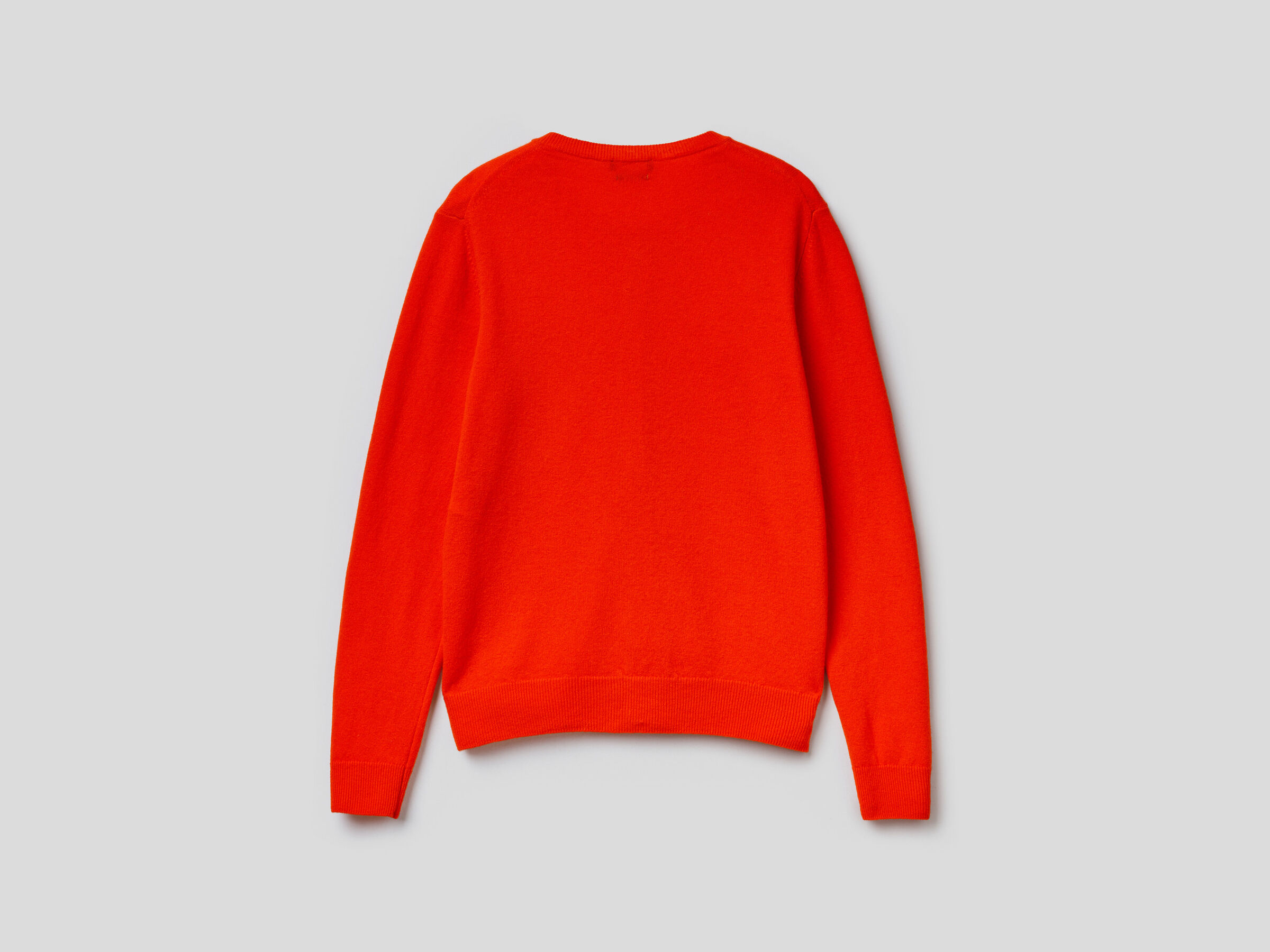 Crew neck cardigan in pure virgin wool image number 6