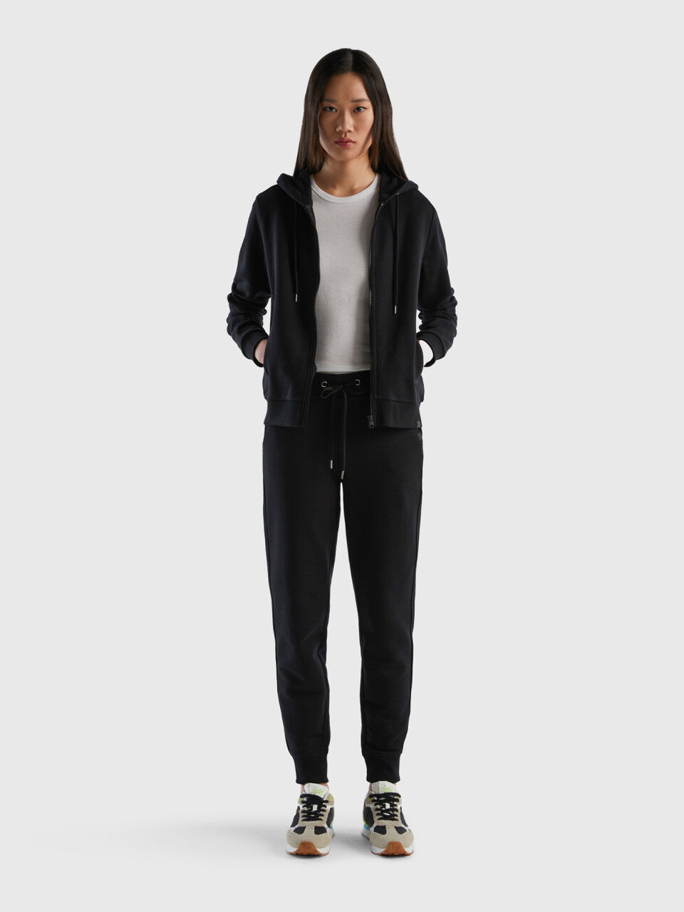 Benetton hoodie women's cheap