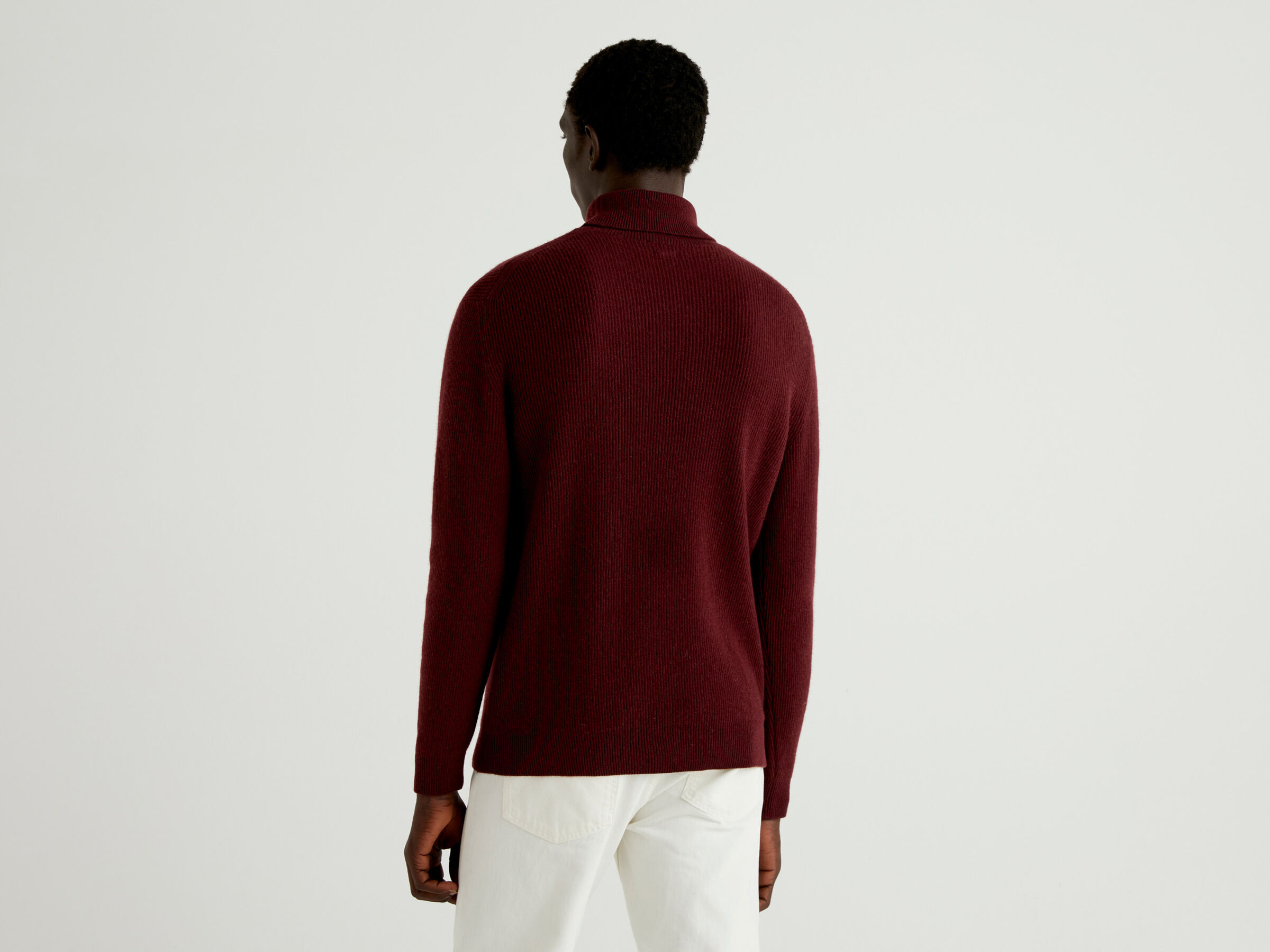 Turtleneck in cashmere blend image number 2