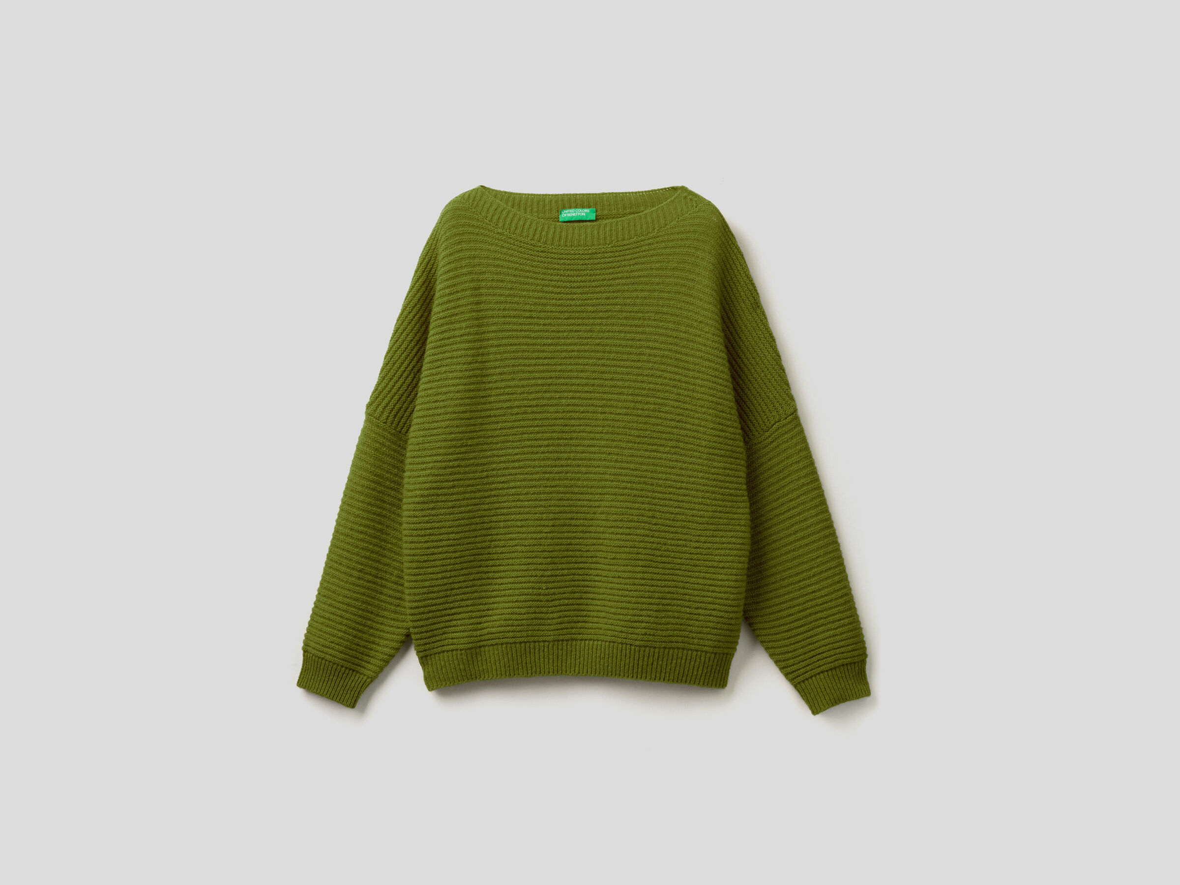 Boxy fit sweater in wool blend image number 4