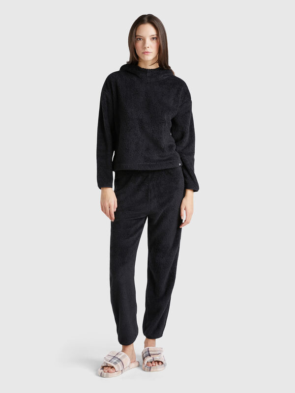 Faux fur joggers Women