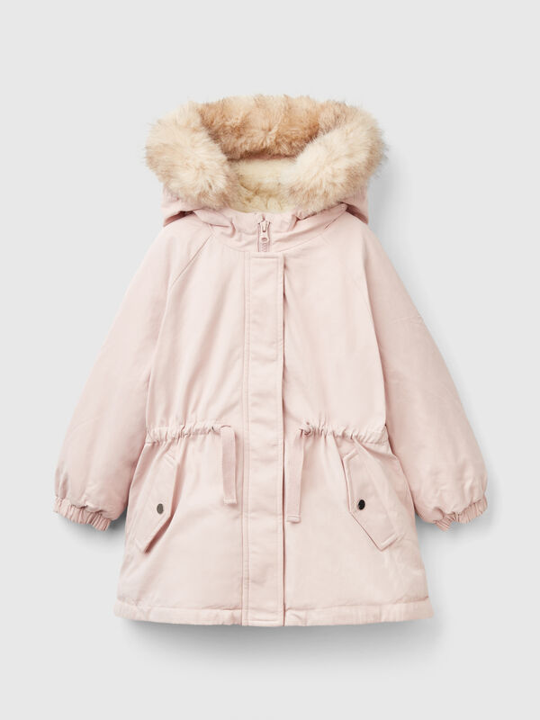 Padded parka with drawstring Junior Girl