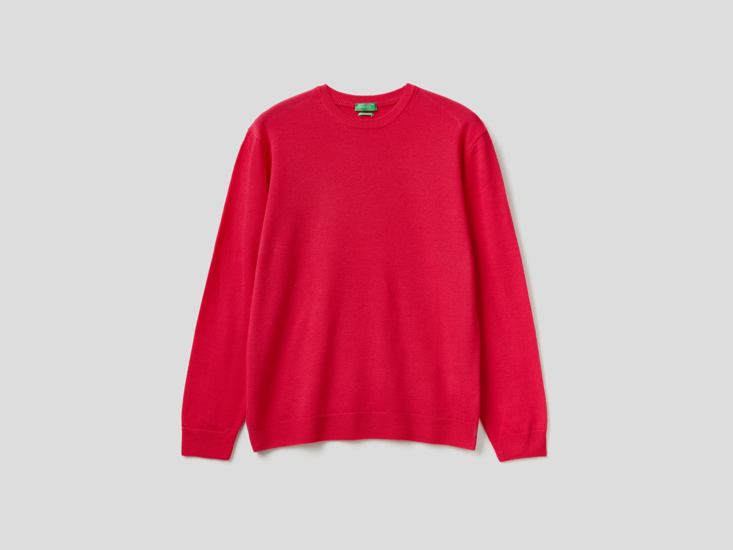 Crew neck sweater in pure virgin wool image number 4