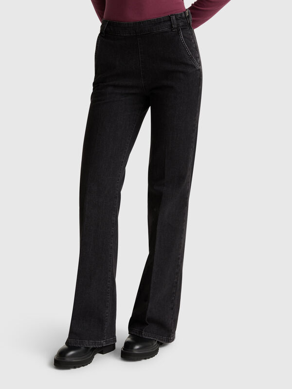 Flared jeans with zip Flared jeans with zip Women
