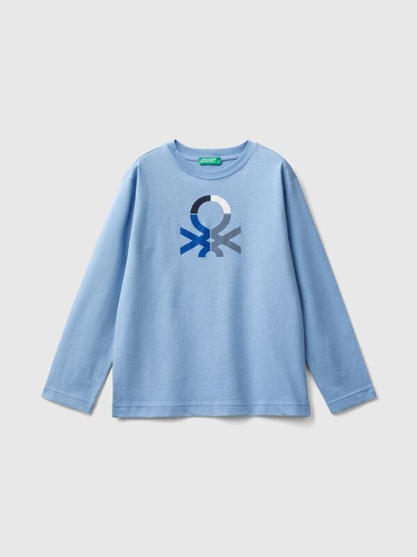 Long sleeve 100% organic cotton t-shirt Junior Boy