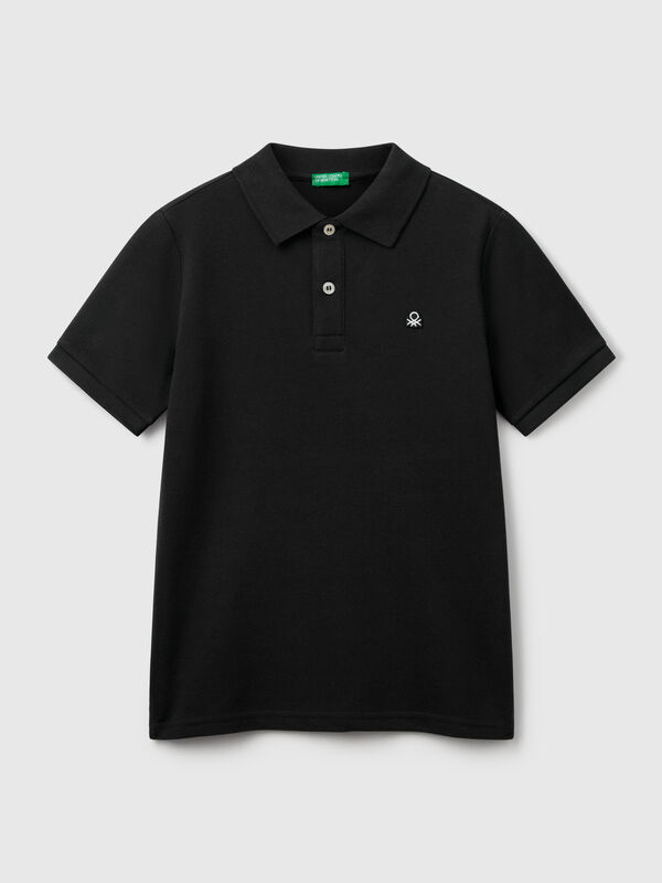 Slim fit polo in pure cotton Junior Boy