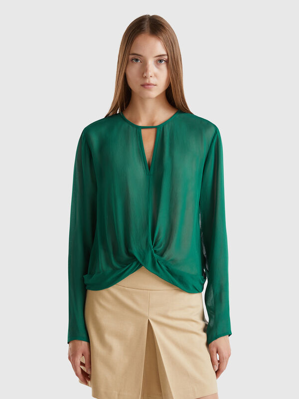 Blouse in pure viscose Women