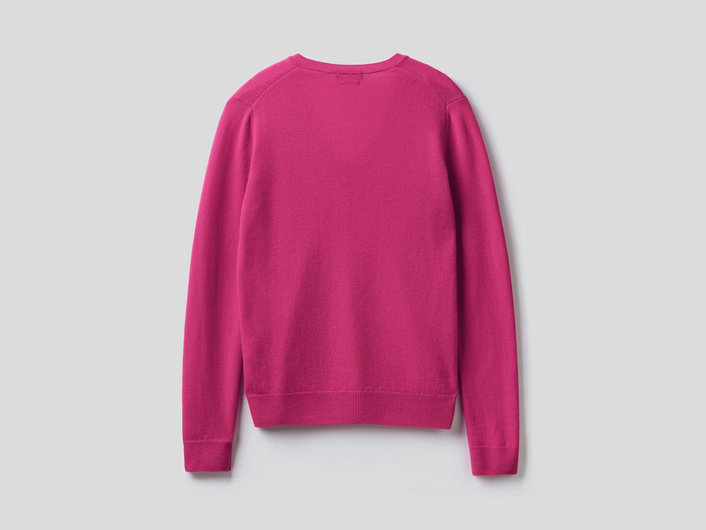 V-neck sweater in pure virgin wool image number 6