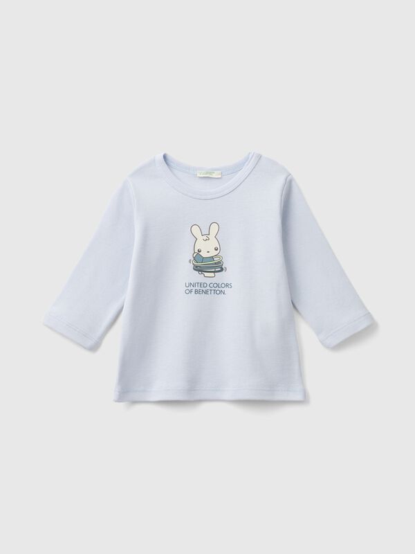 Long sleeve 100% organic cotton t-shirt New Born (0-18 months)