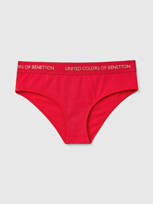 Stretch cotton briefs Women