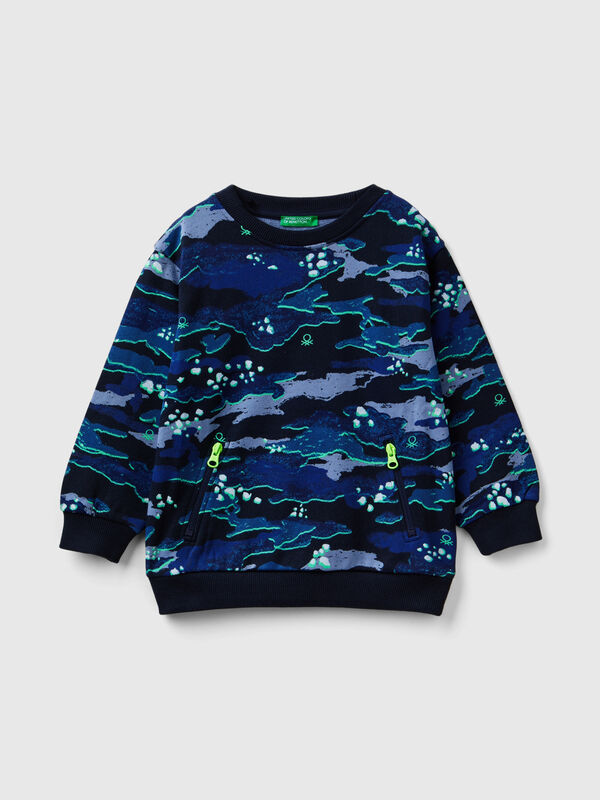 Camouflage print sweatshirt Junior Boy