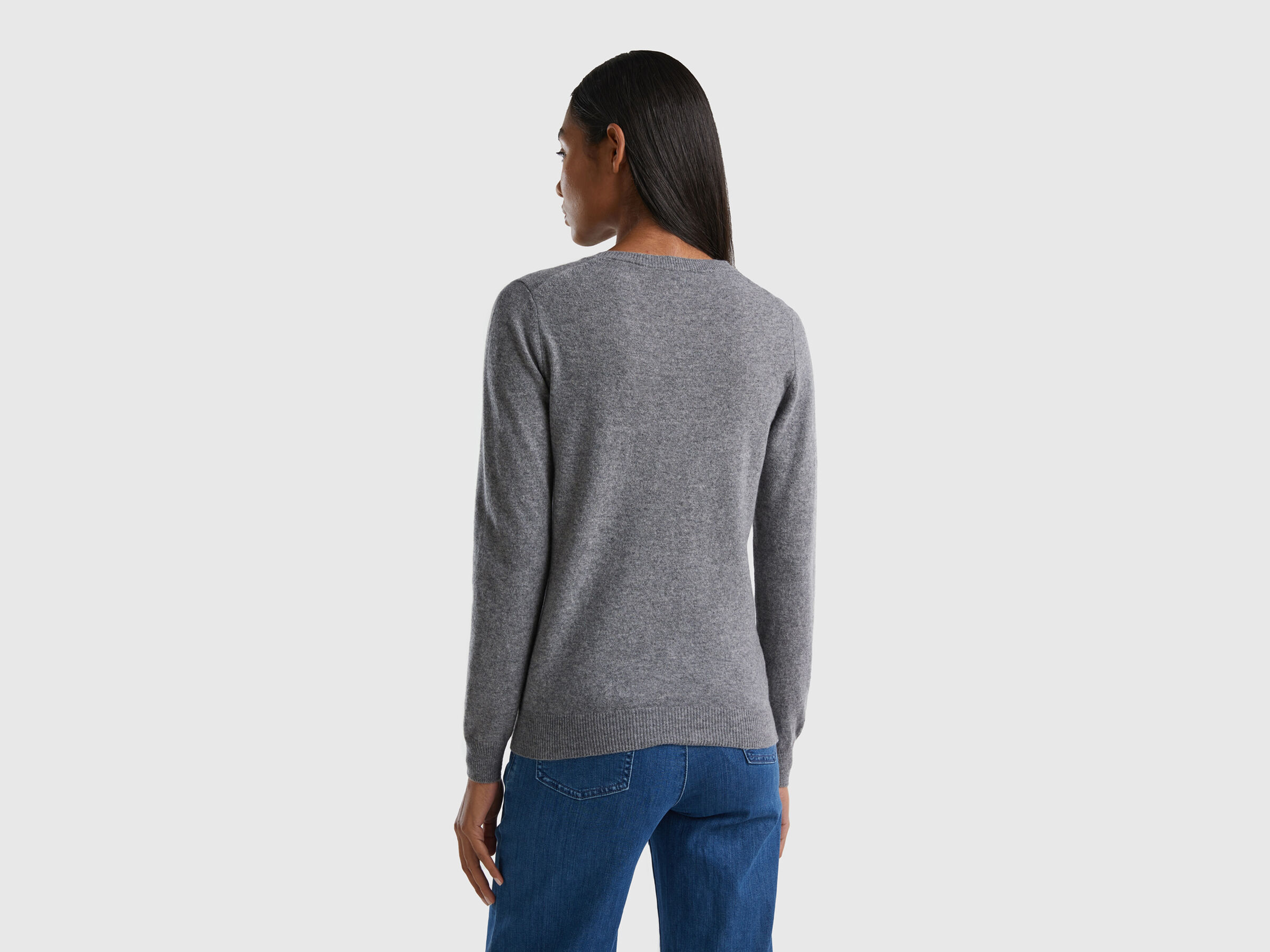 Crew neck sweater in pure virgin wool image number 2