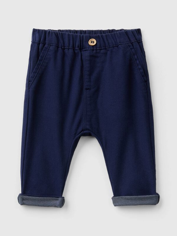 Trousers in stretch cotton blend New Born (0-18 months)