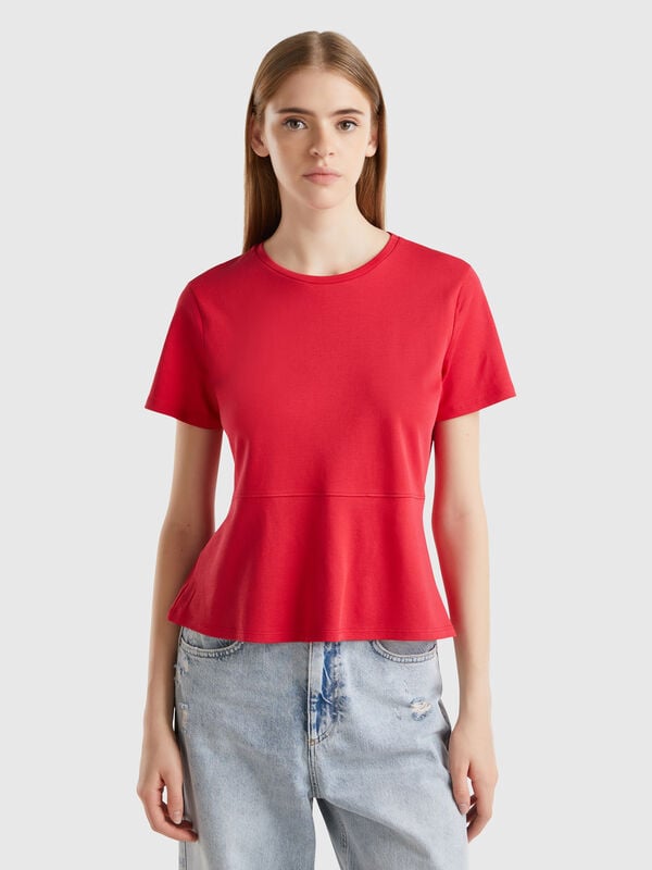 Slim fit t-shirt in organic cotton Women