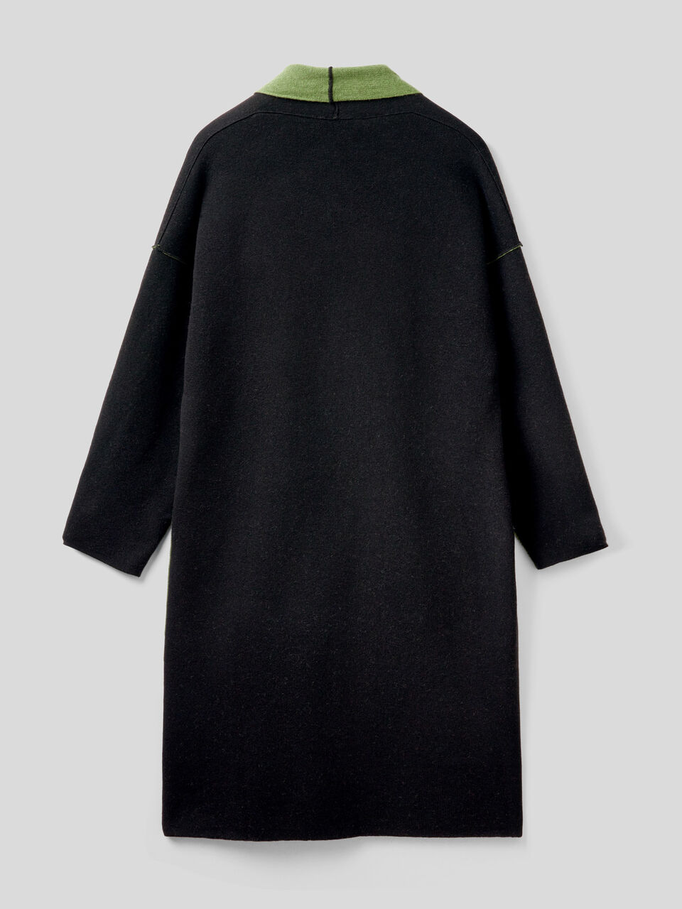 Reversible coat in wool blend image number 2