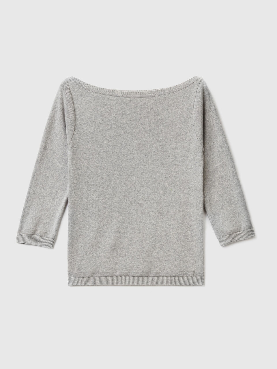 100% cotton boat neck sweater image number 1