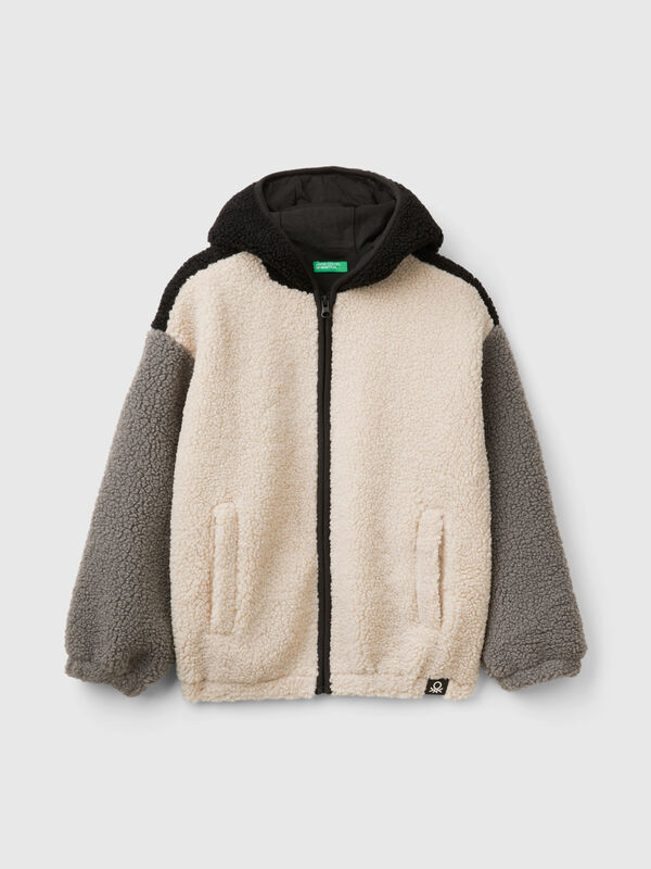 Color block fleece hoodie Junior Boy