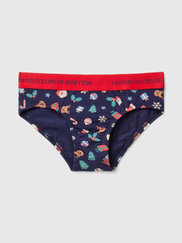 Briefs with Christmas print Junior Boy