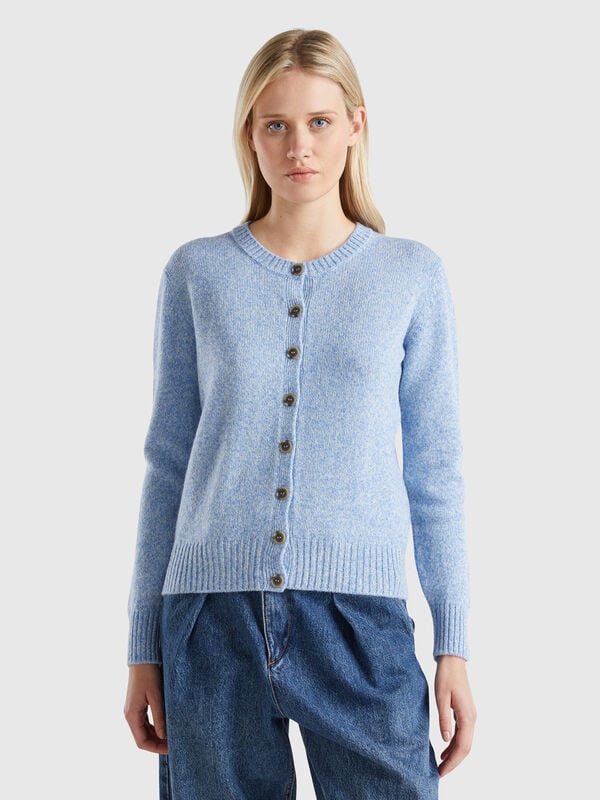 Cardigan in pure Shetland wool Women