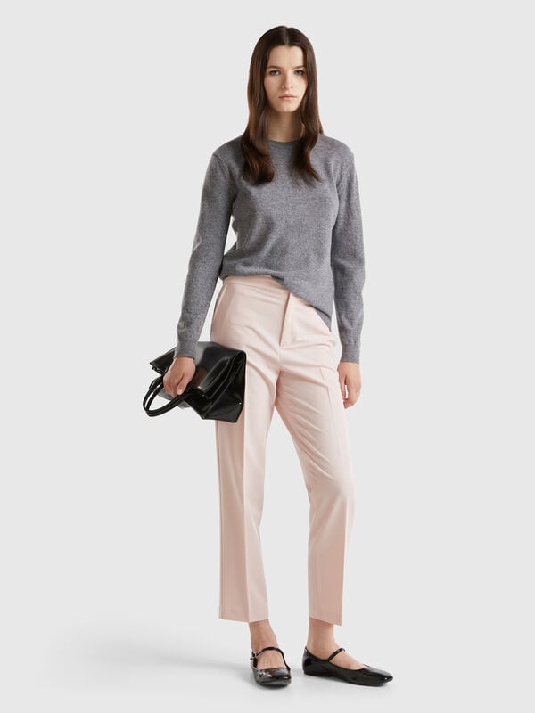 Trousers in stretch viscose blend Women