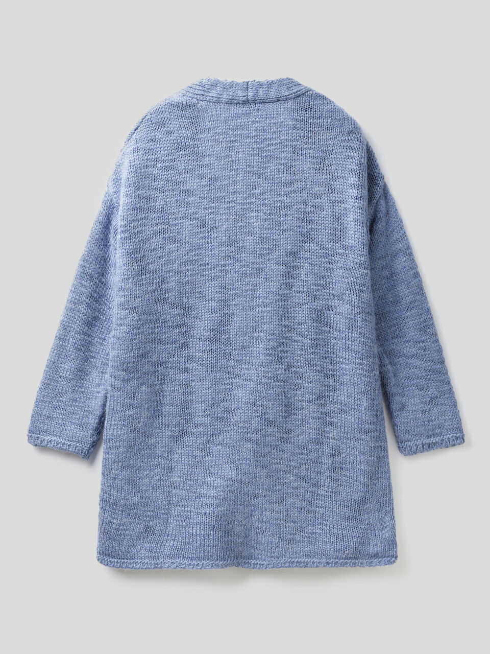 Maxi cardigan in wool and alpaca blend image number 2