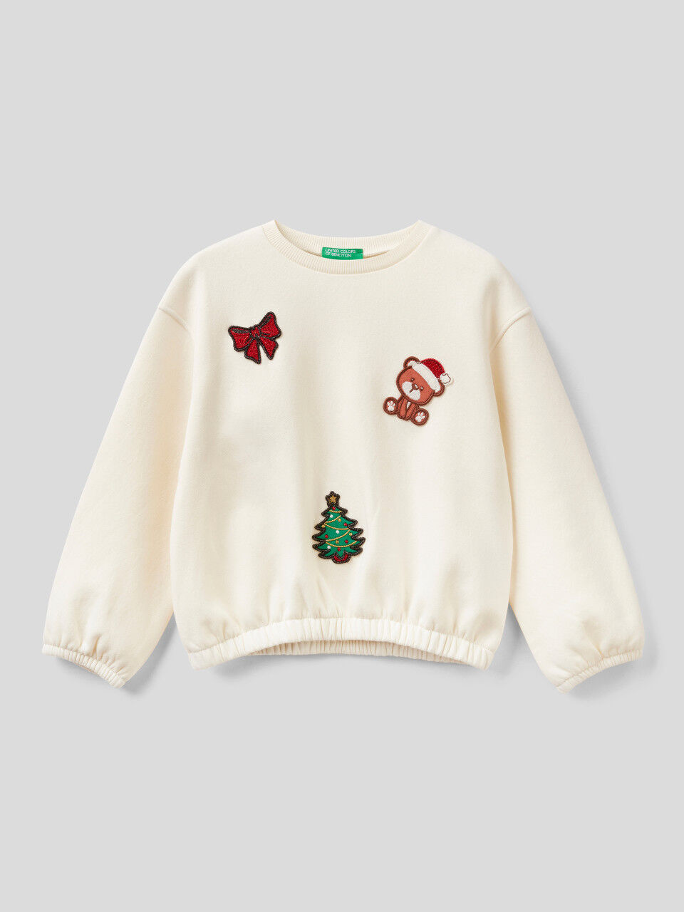 Christmas sweatshirt with patch