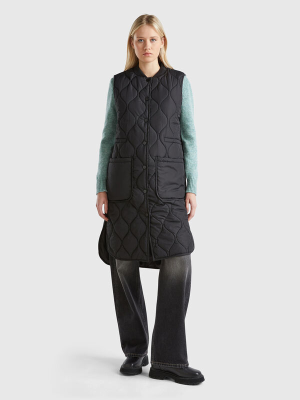 Long nylon vest Women