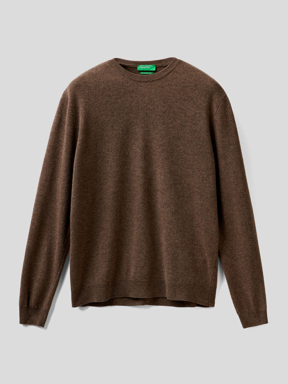 Crew neck sweater in pure virgin wool image number 1