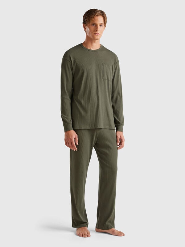 Stretch cotton pyjamas Men