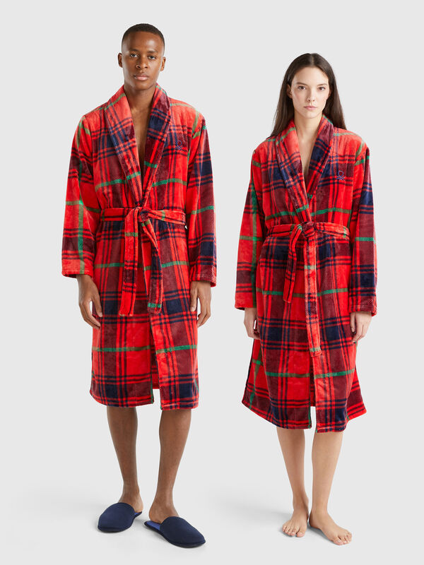 Tartan robe