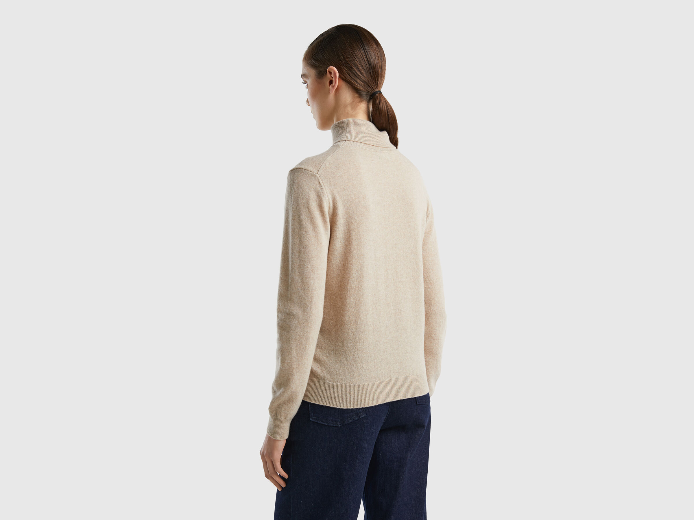 Turtleneck sweater in pure virgin wool image number 2