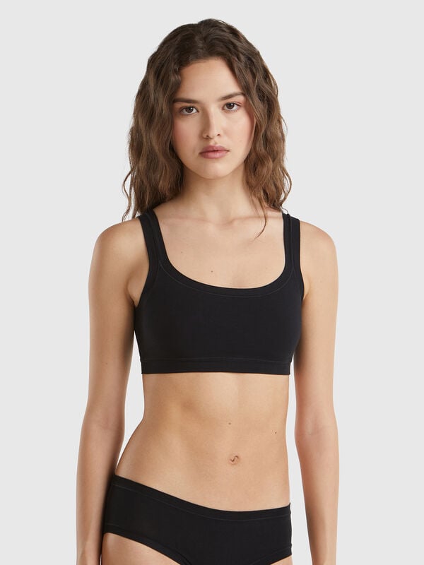 Bra in super stretch cotton Women