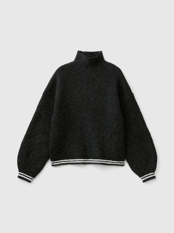 Turtle neck sweater in wool blend Junior Girl