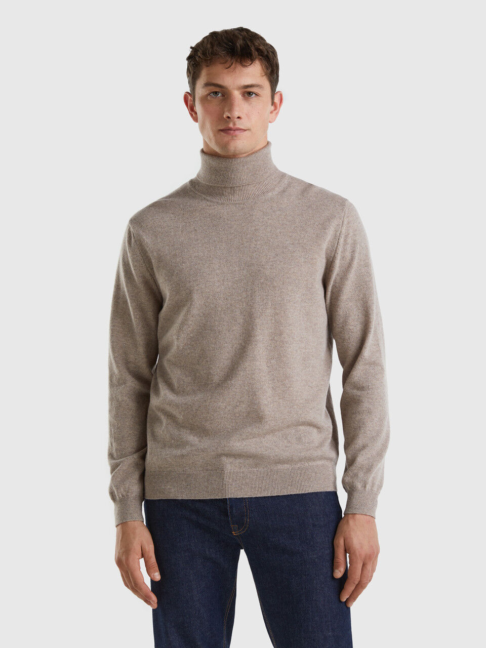 Gray turtleneck sweater mens hot sale