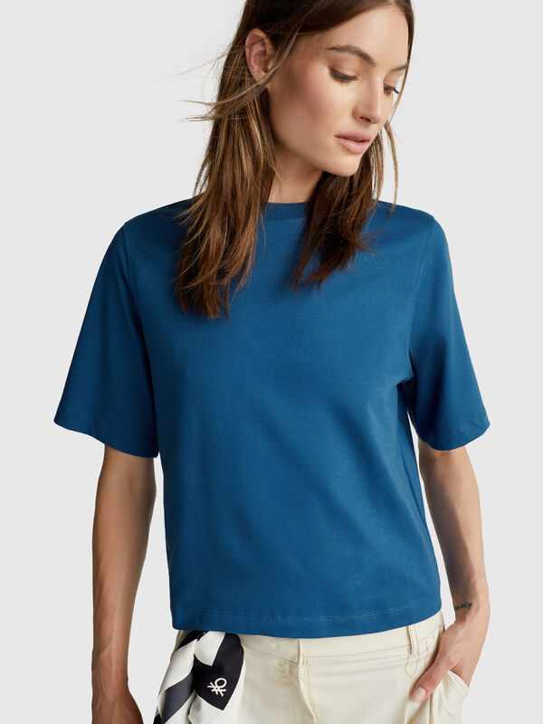 100% cotton boxy fit t-shirt Women