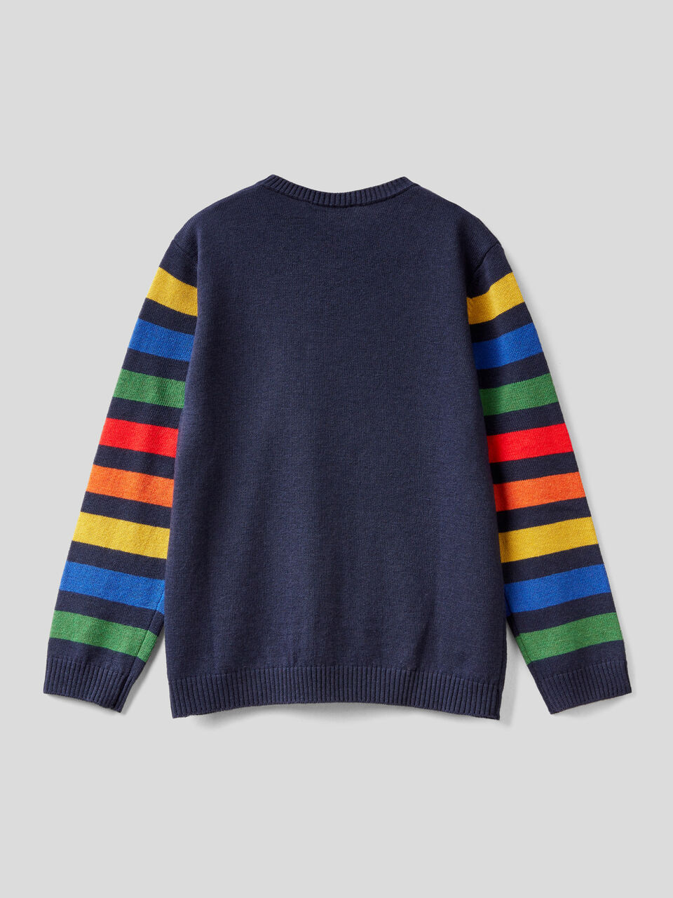 Striped sweater in wool blend image number 2