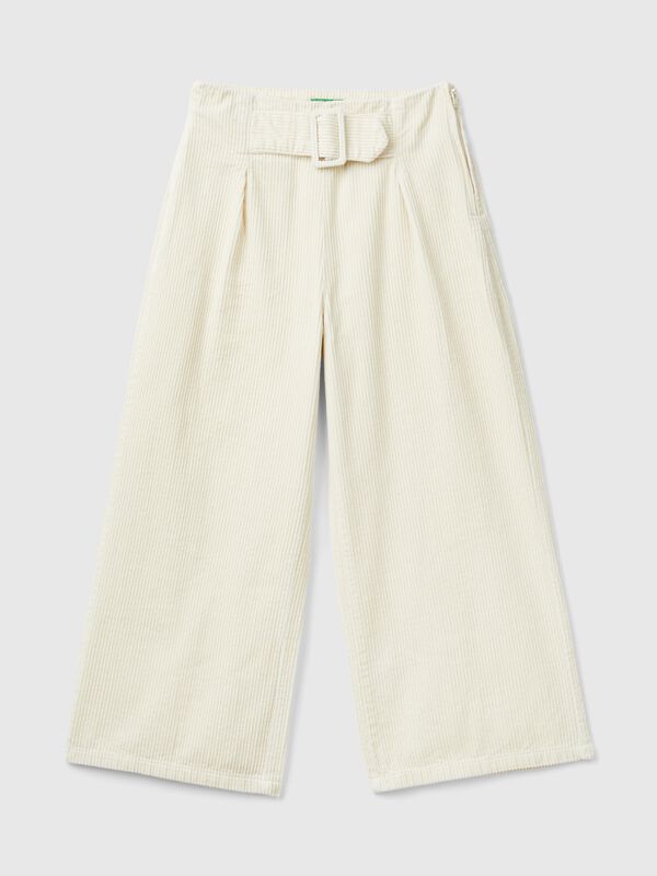 Wide fit velvet trousers  Junior Girl