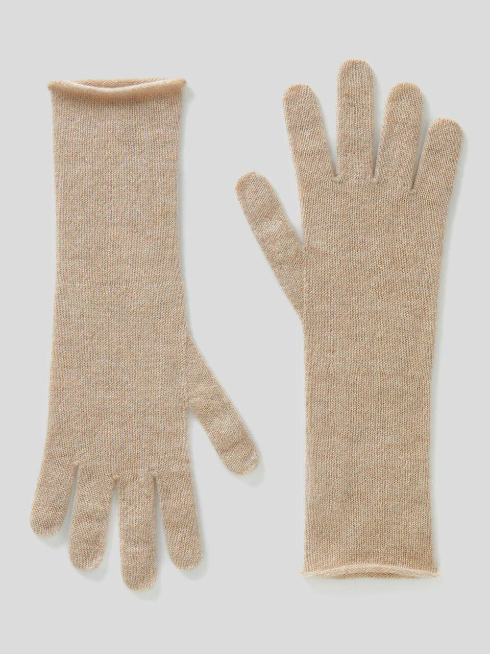 Classic gloves in pure cashmere image number 1