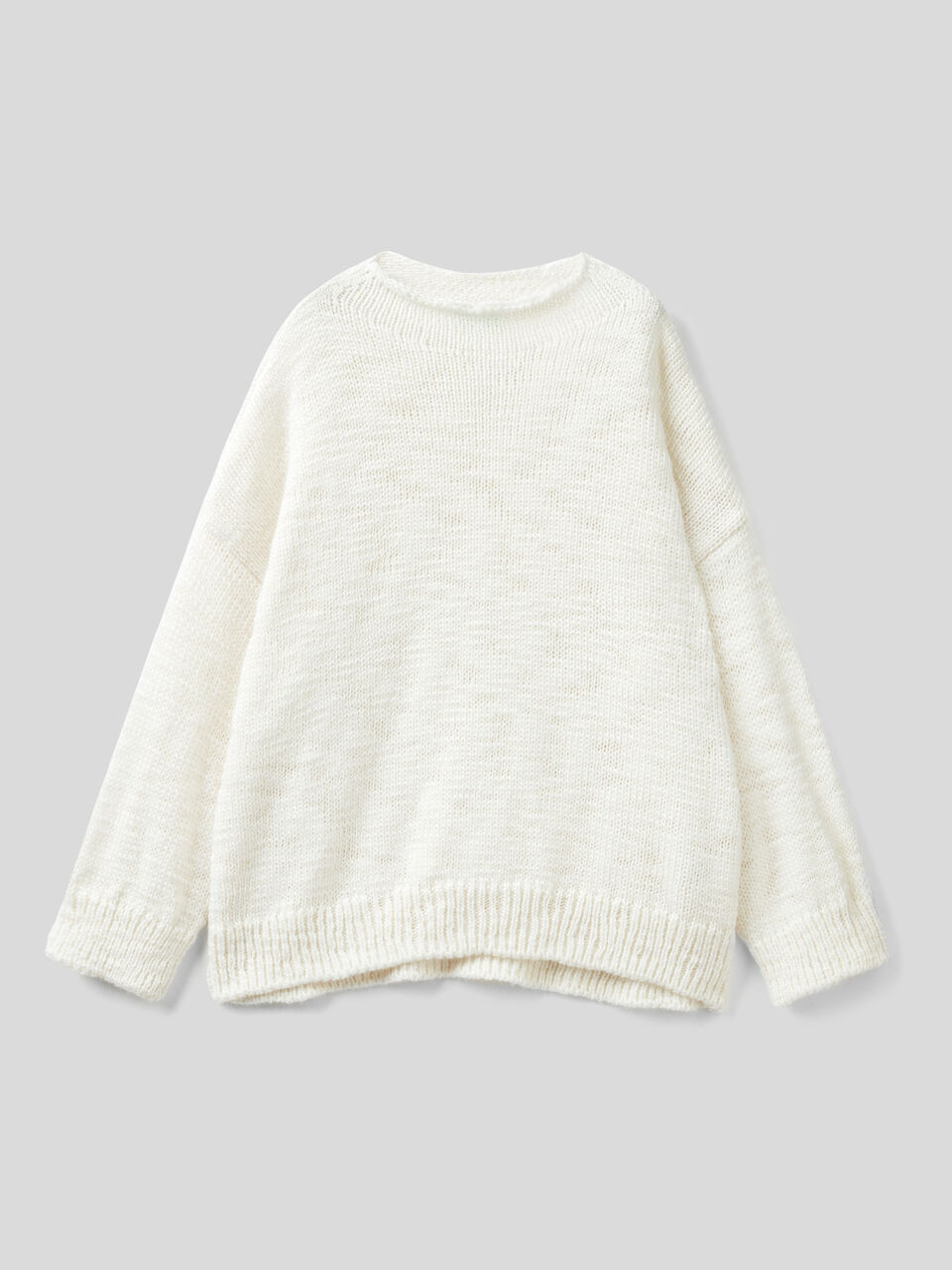 Sweater in wool and alpaca blend image number 1