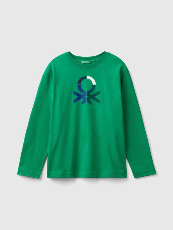 Long sleeve 100% organic cotton t-shirt Junior Boy
