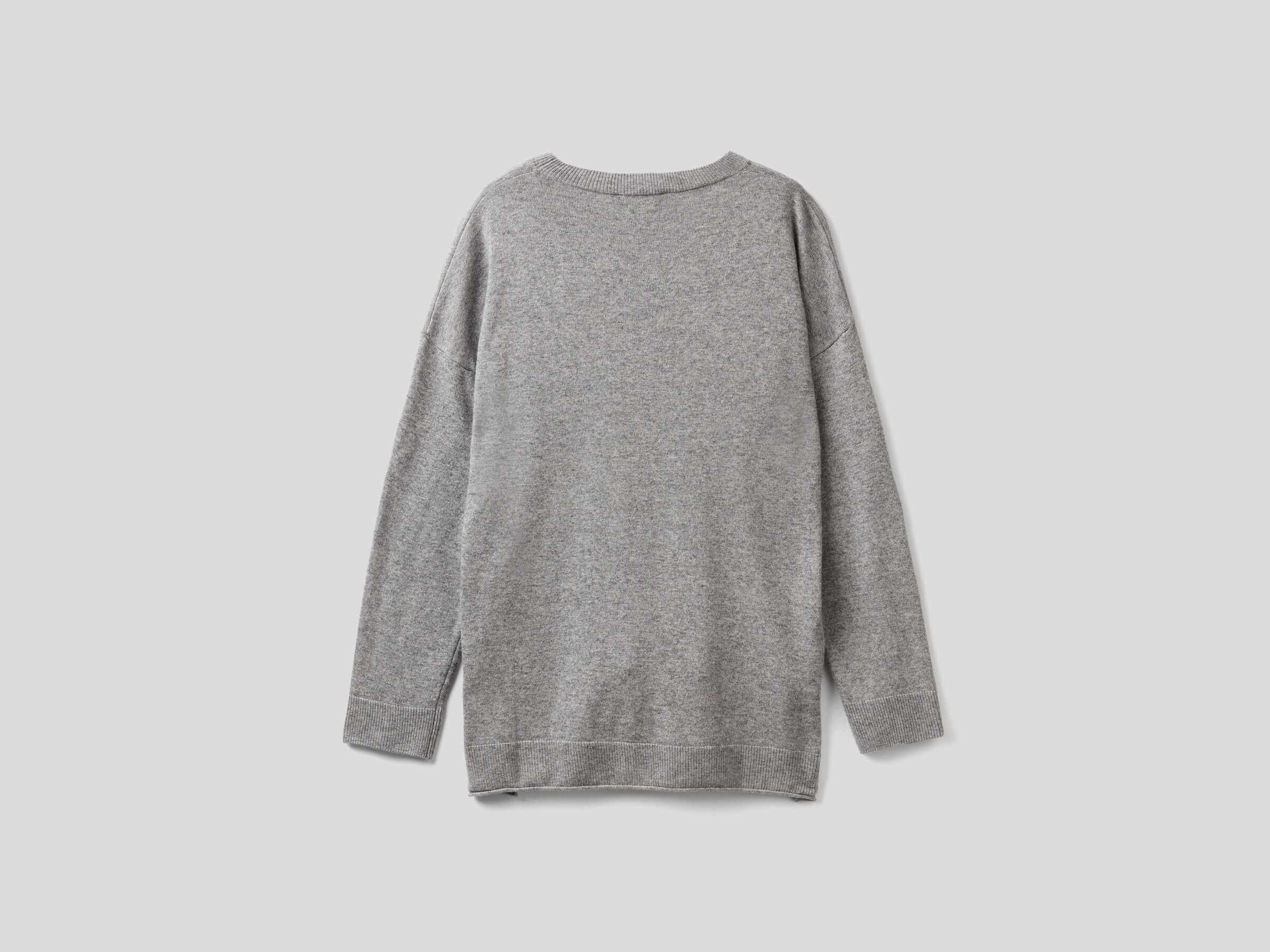 Boxy fit sweater in cashmere blend image number 6