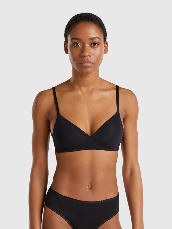 Padded bra in cotton Women