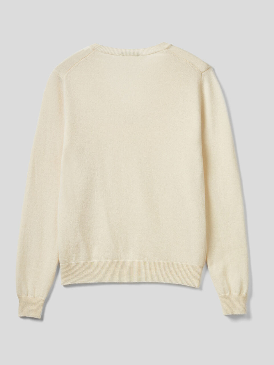 V-neck sweater in pure virgin wool image number 2