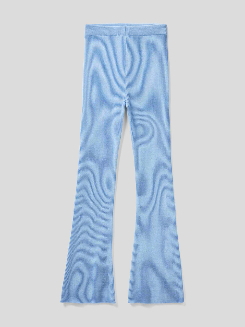 Flared trousers in wool blend image number 1