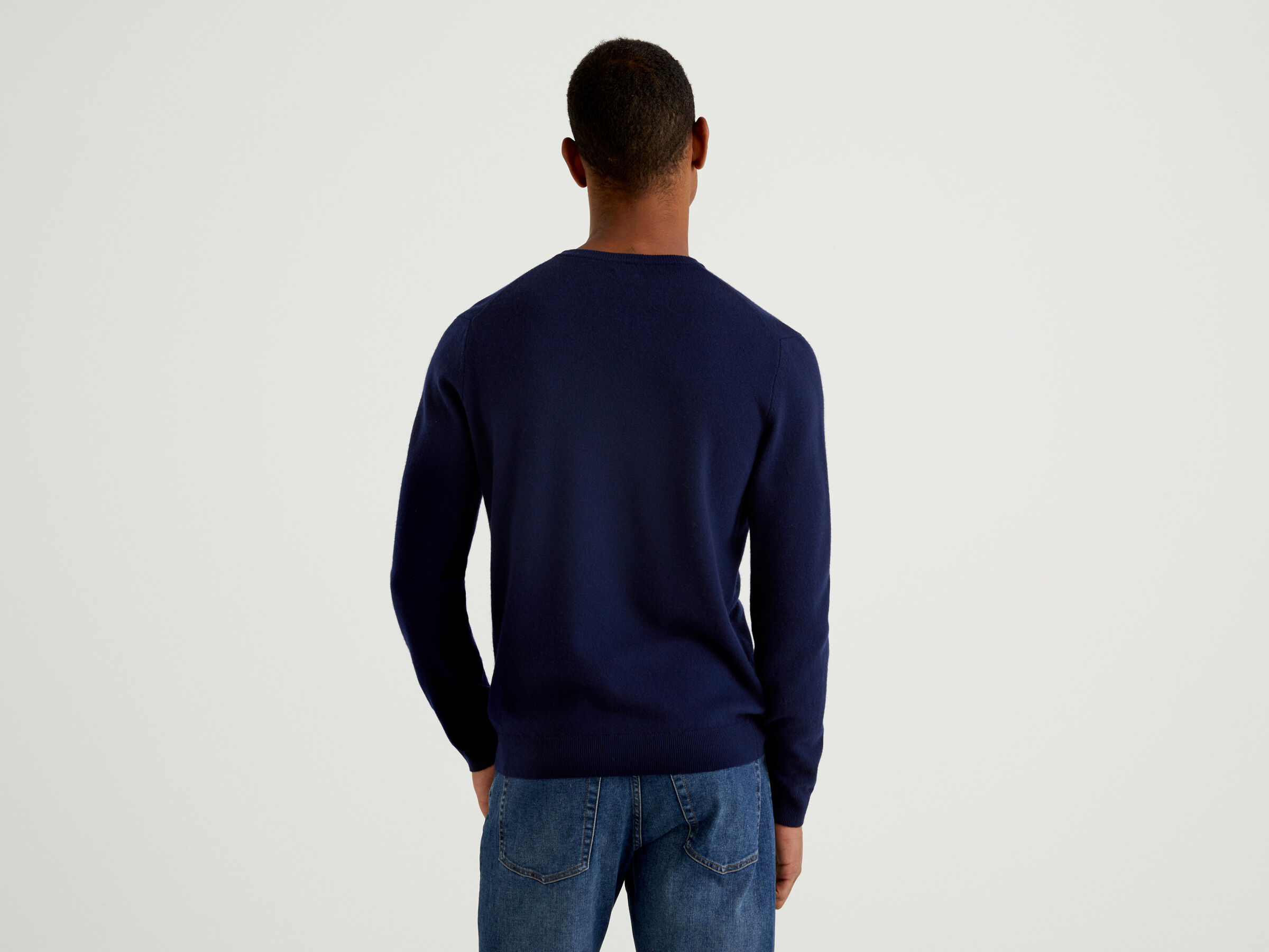 Crew neck sweater in pure virgin wool image number 2