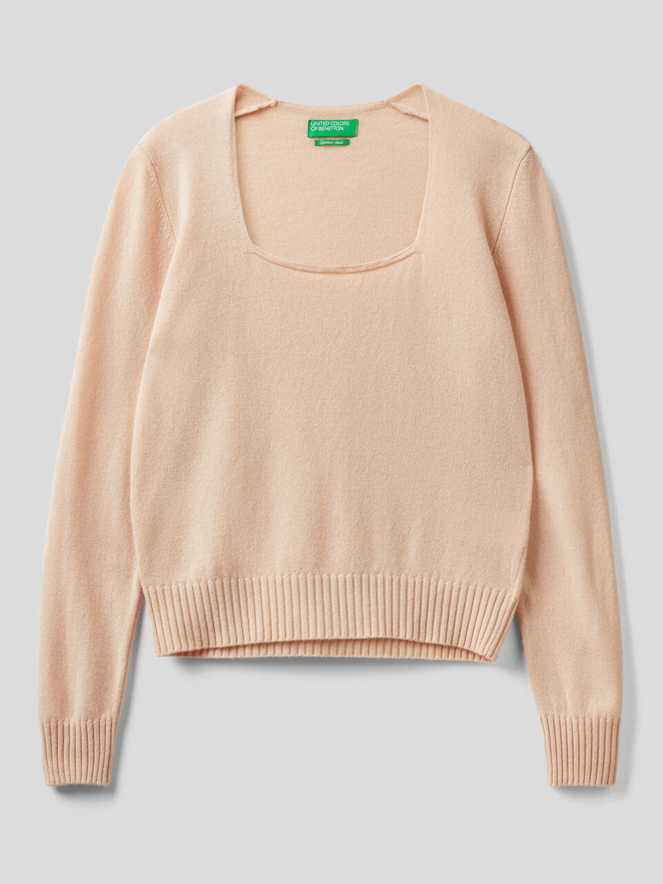Sweater with square neck image number 1