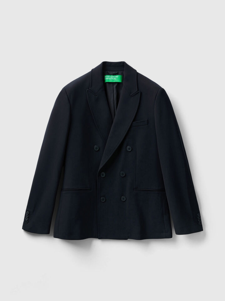 Double-breasted slim fit jacket image number 1