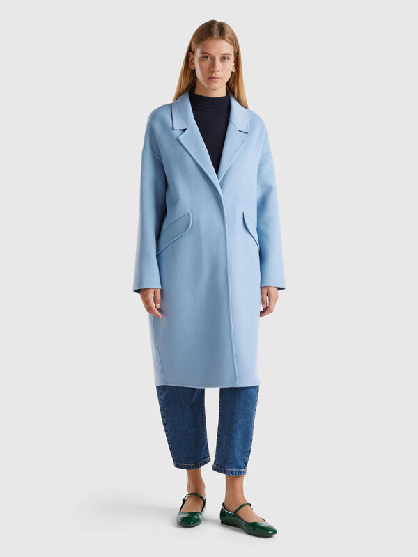 Midi coat in wool blend Women